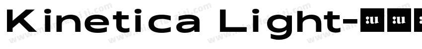 Kinetica Light字体转换